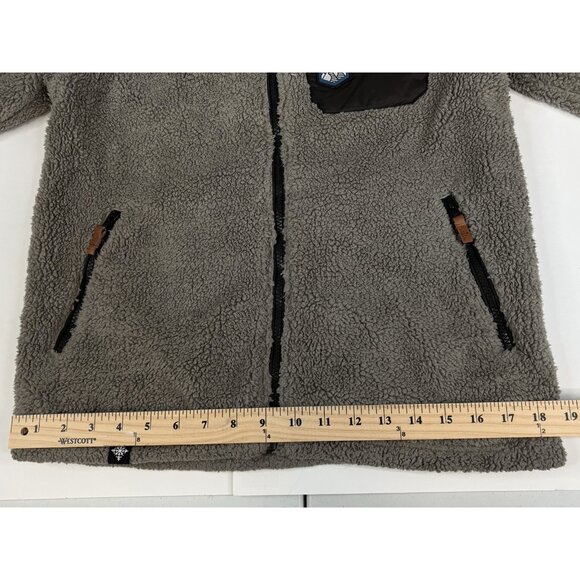 Ski The East Sherpa Fleece Jacket Women’s Small Grey Full Zip Snowboard Hiking - Picture 12 of 15